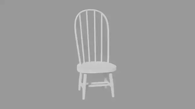 Wood White chair