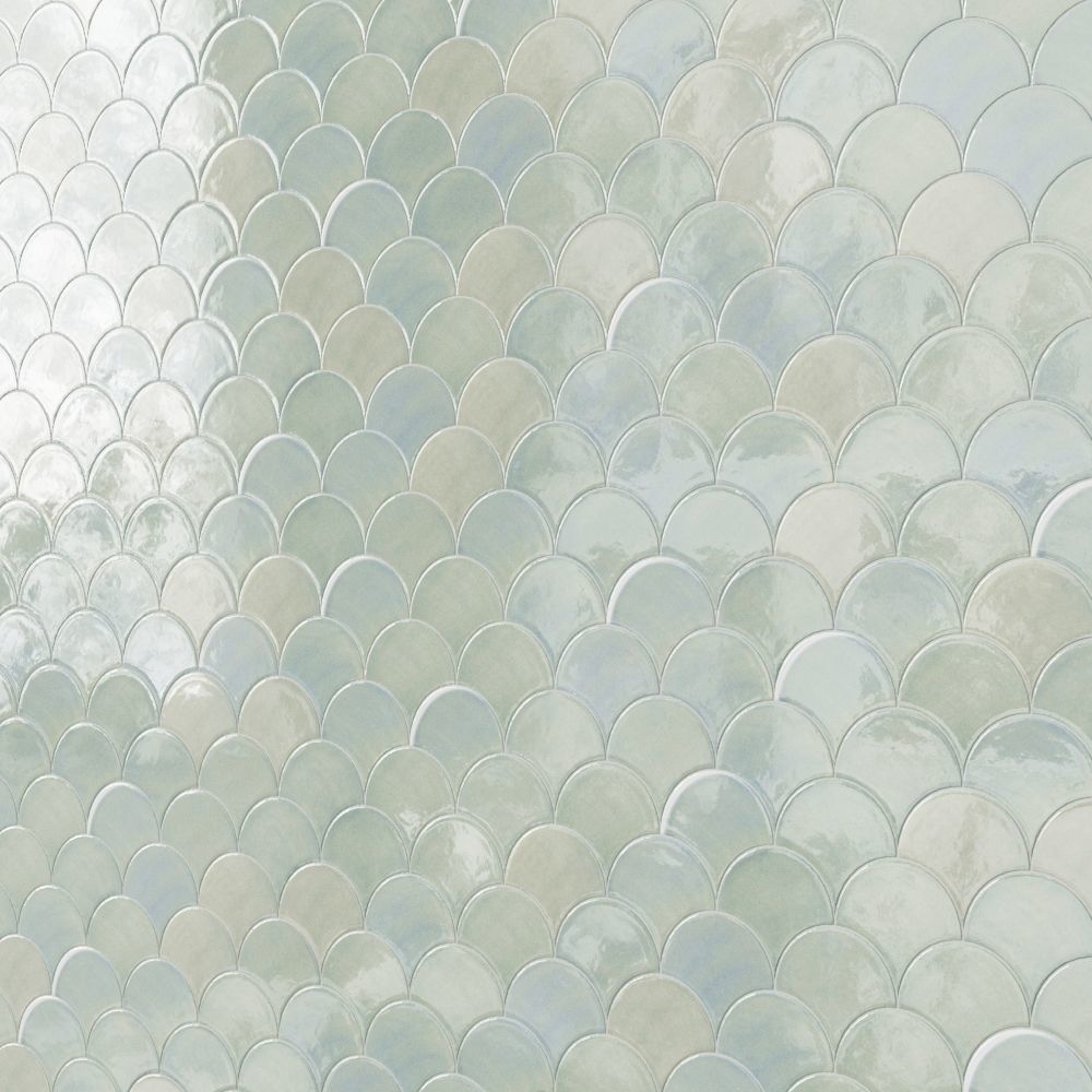 Medium Moroccan Fish Scales Wall tiles 3D model_4