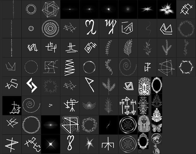 112 runes and patterns alphas Texture