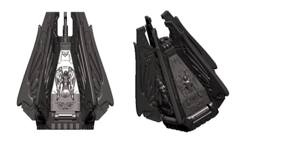 DEATH FROM THE SKY SET 3 Epic - Armageddon CUSTOM DROP POD 3D print model_6