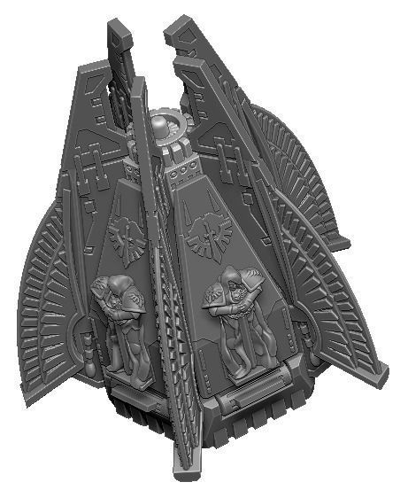 DEATH FROM THE SKY SET 3 Epic - Armageddon CUSTOM DROP POD 3D print model_8