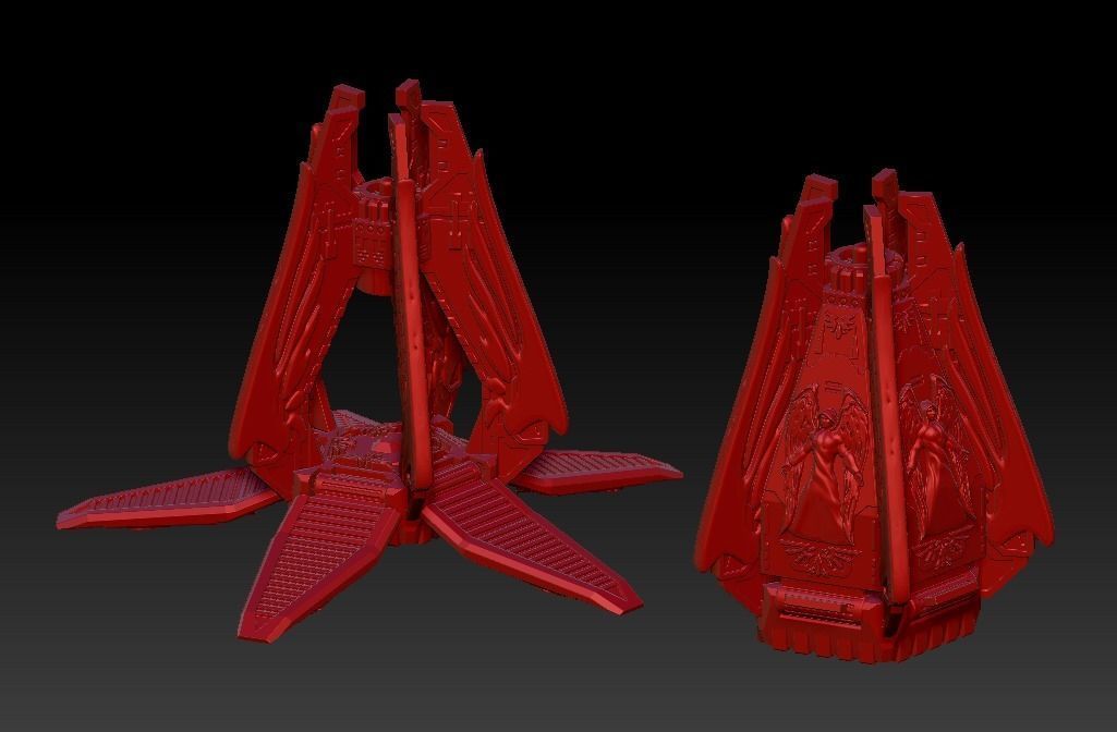 DEATH FROM THE SKY SET 3 Epic - Armageddon CUSTOM DROP POD 3D print model_3