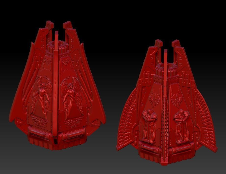 DEATH FROM THE SKY SET 3 Epic - Armageddon CUSTOM DROP POD 3D print model_1