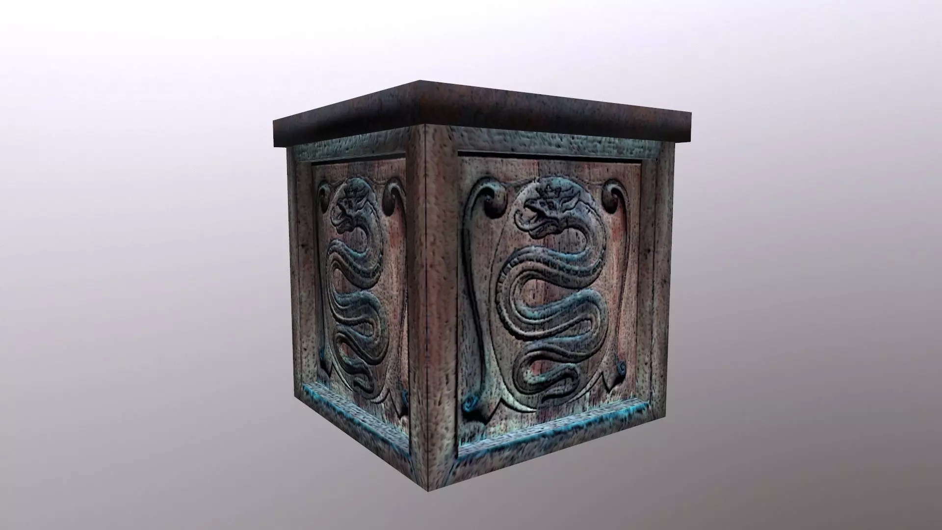 Wooden crate Free low-poly 3D model