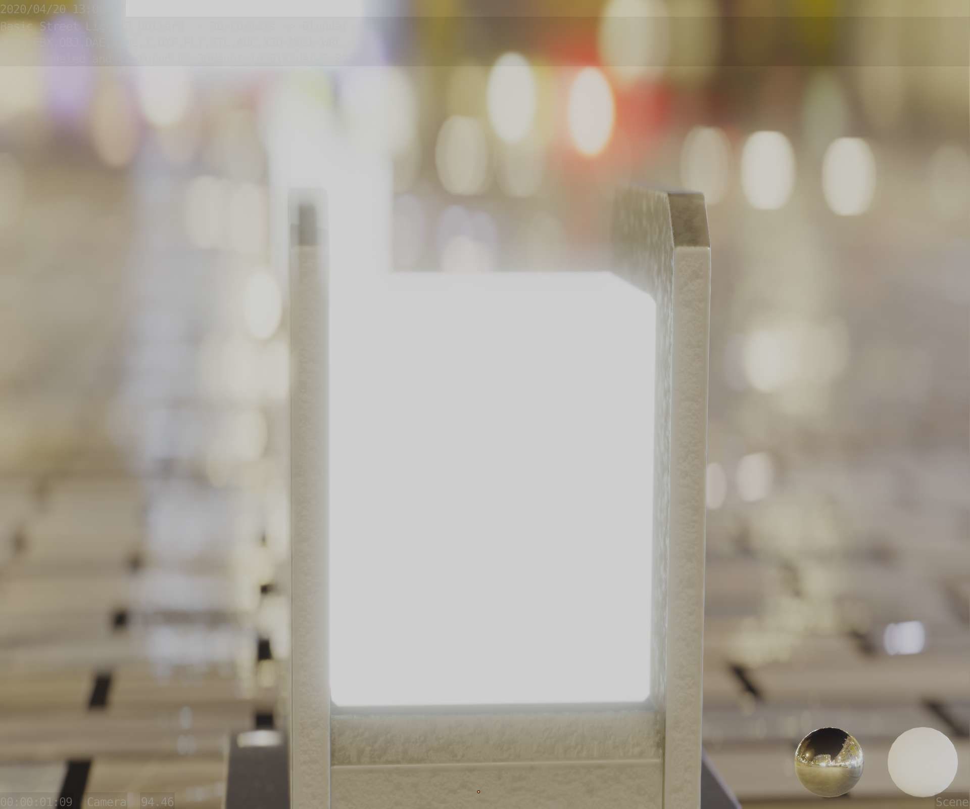 Street Light 8 Bollard Basic Version 3D Model Collection_36