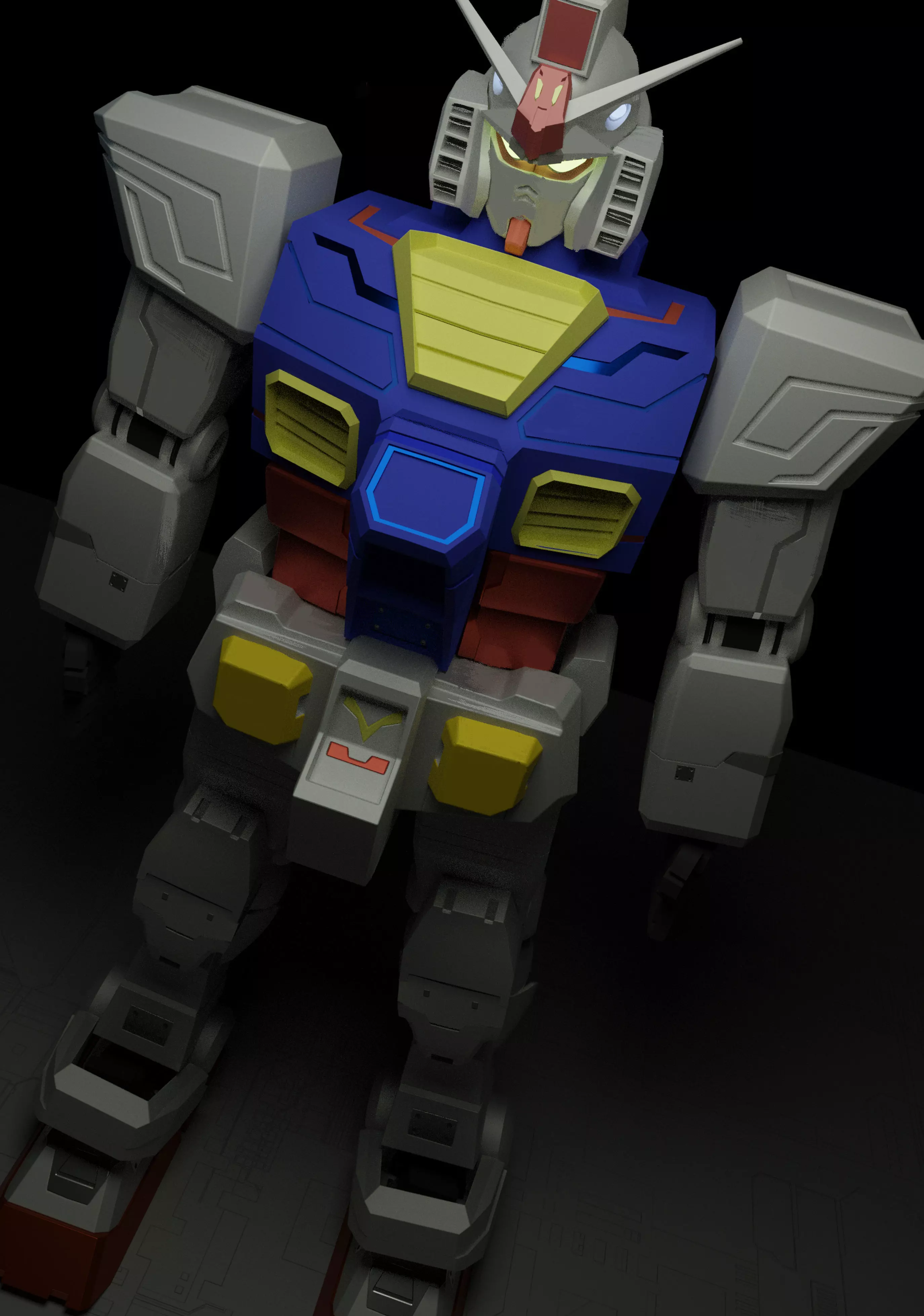 robot gundam 3D model_0