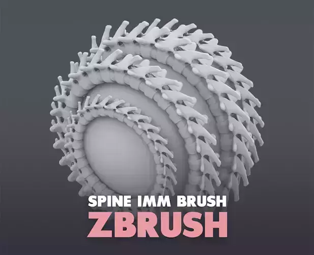 Spine IMM Brush for ZBrush