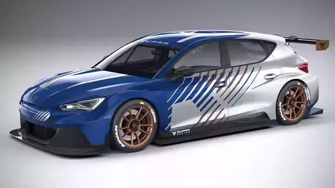 Seat Leon Cupra e-Racer 2021 3D model