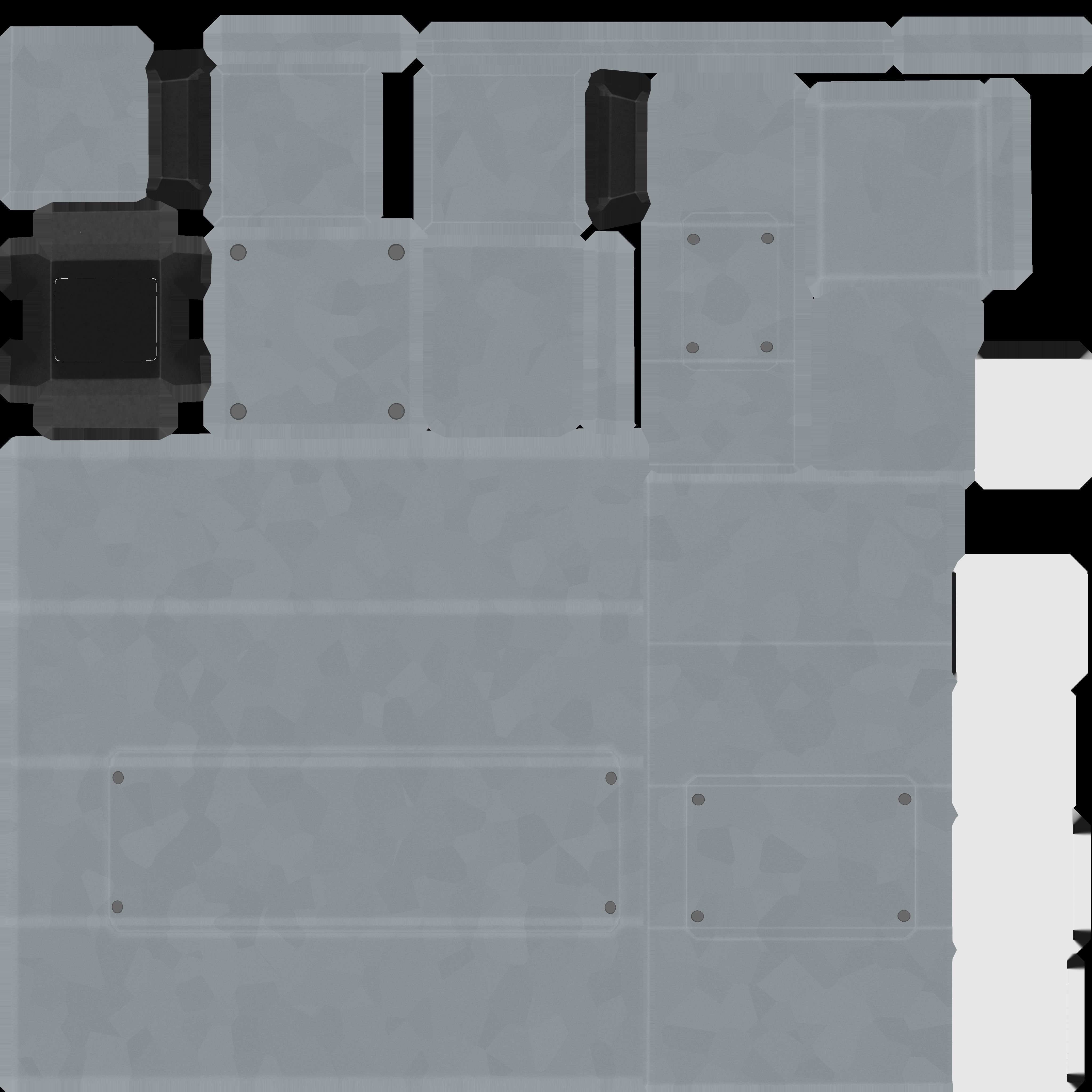 Street Light 8 Bollard 350mm Galvanized Version 3 Low-poly 3D model_101