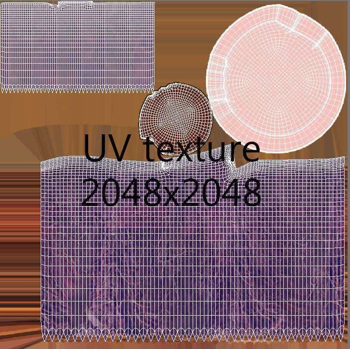 Coconut Half 3D model high quality 3D model_6