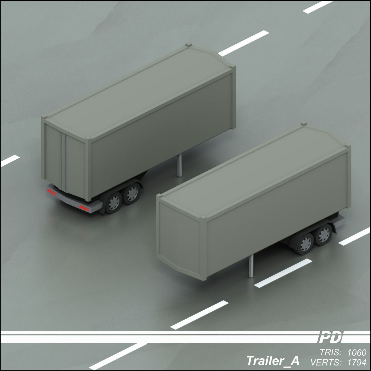 Stylized lowpoly vehicle pack with interior  Low-poly 3D model_53