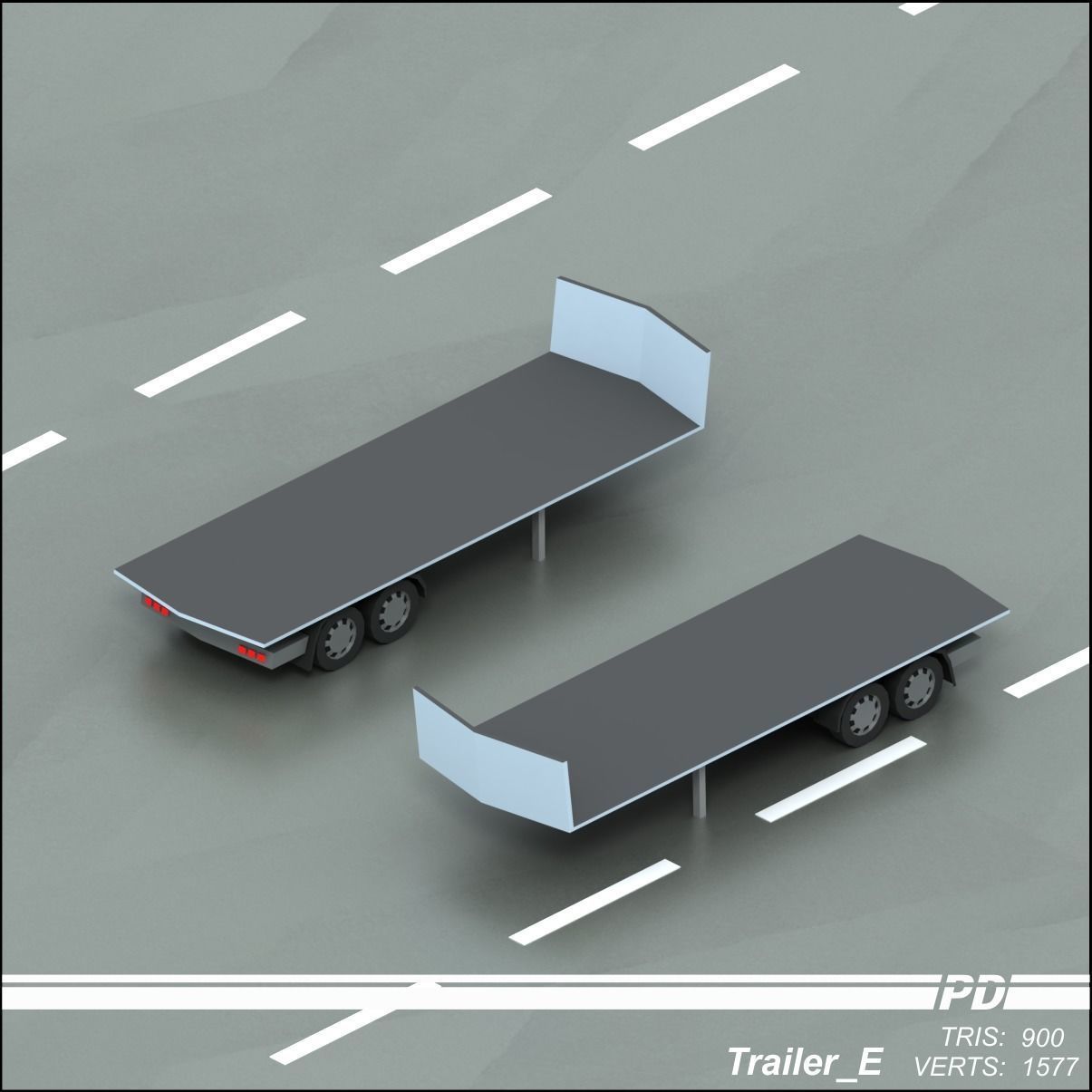 Stylized lowpoly vehicle pack with interior  Low-poly 3D model_57