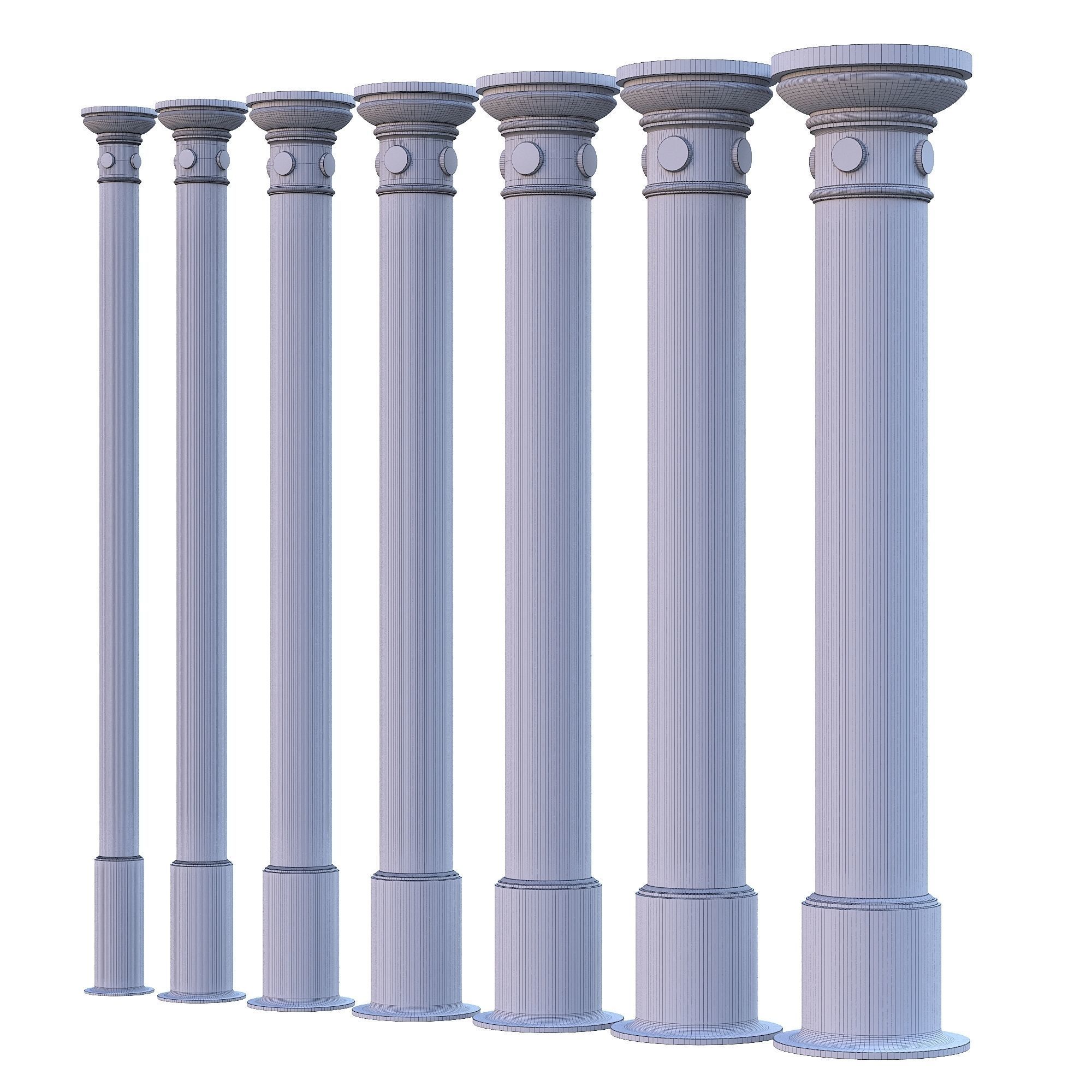Cast iron columns 1 3D model_6