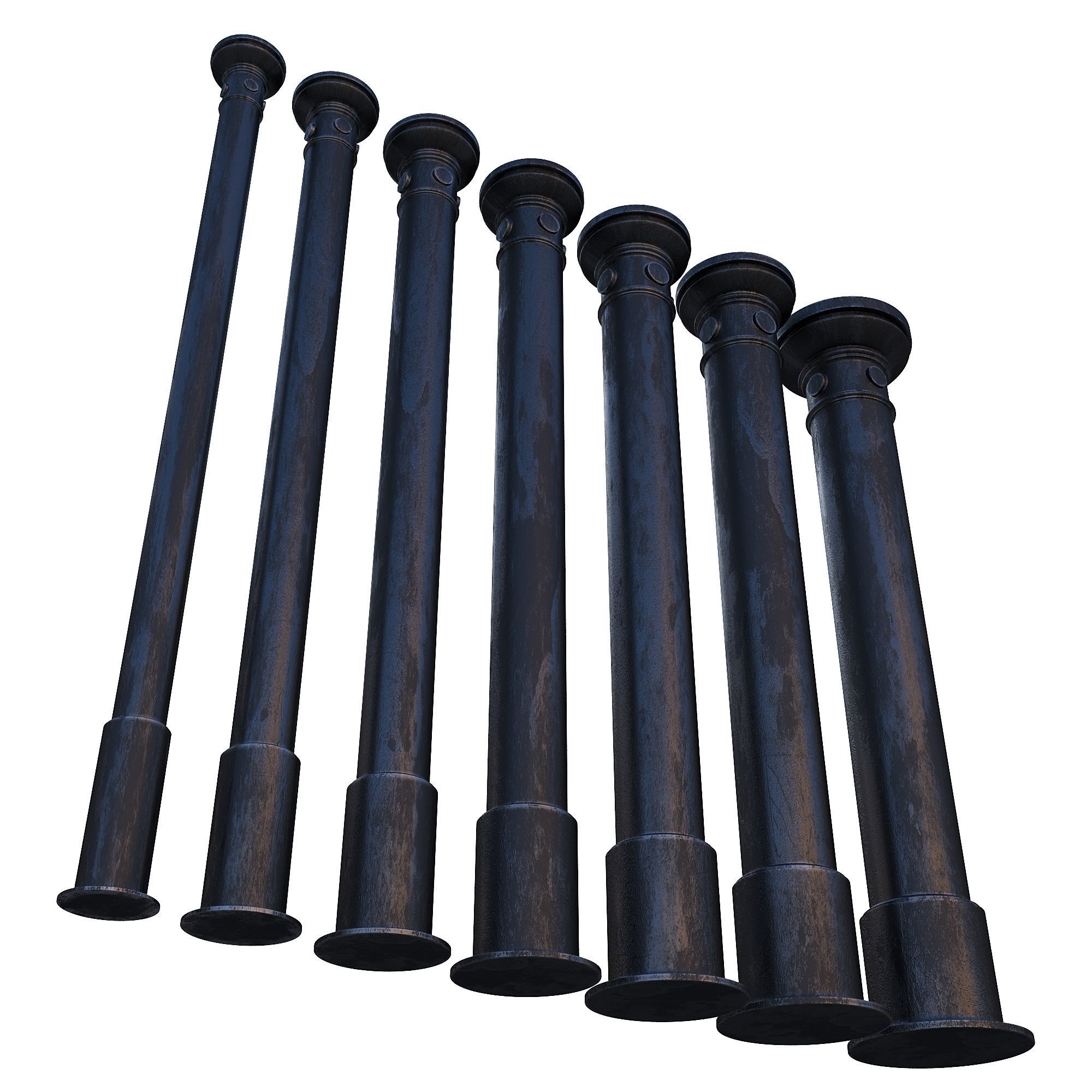 Cast iron columns 1 3D model_1