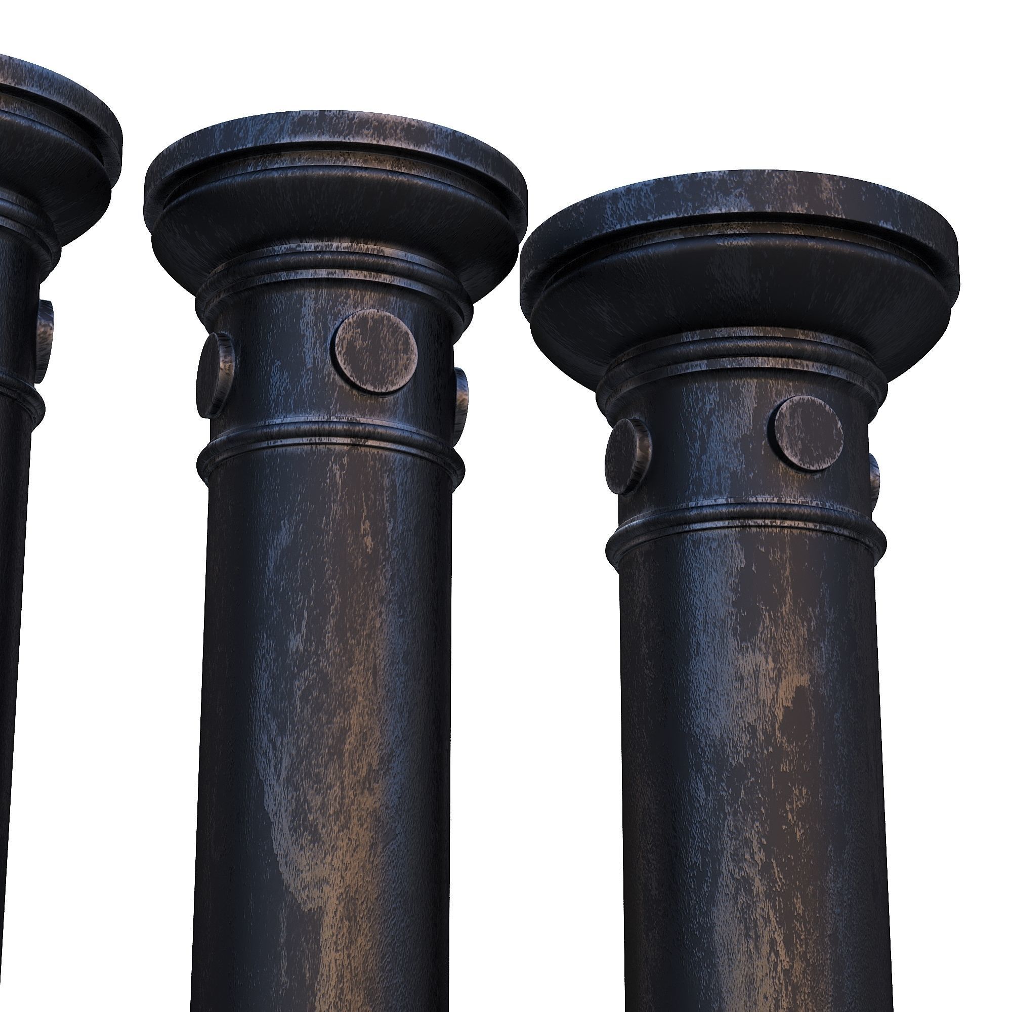 Cast iron columns 1 3D model_3
