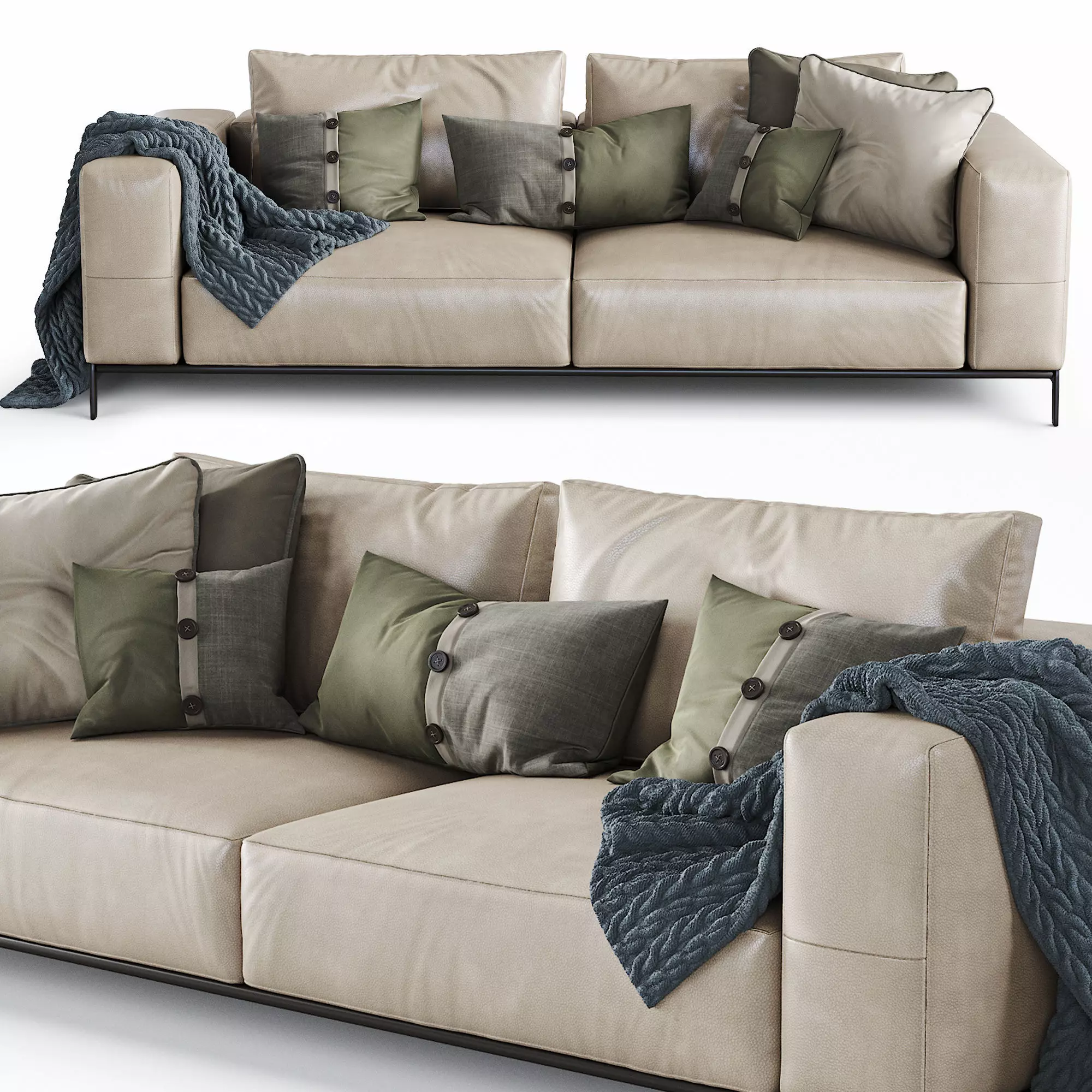 Flexform Sofa Ettore 3D model