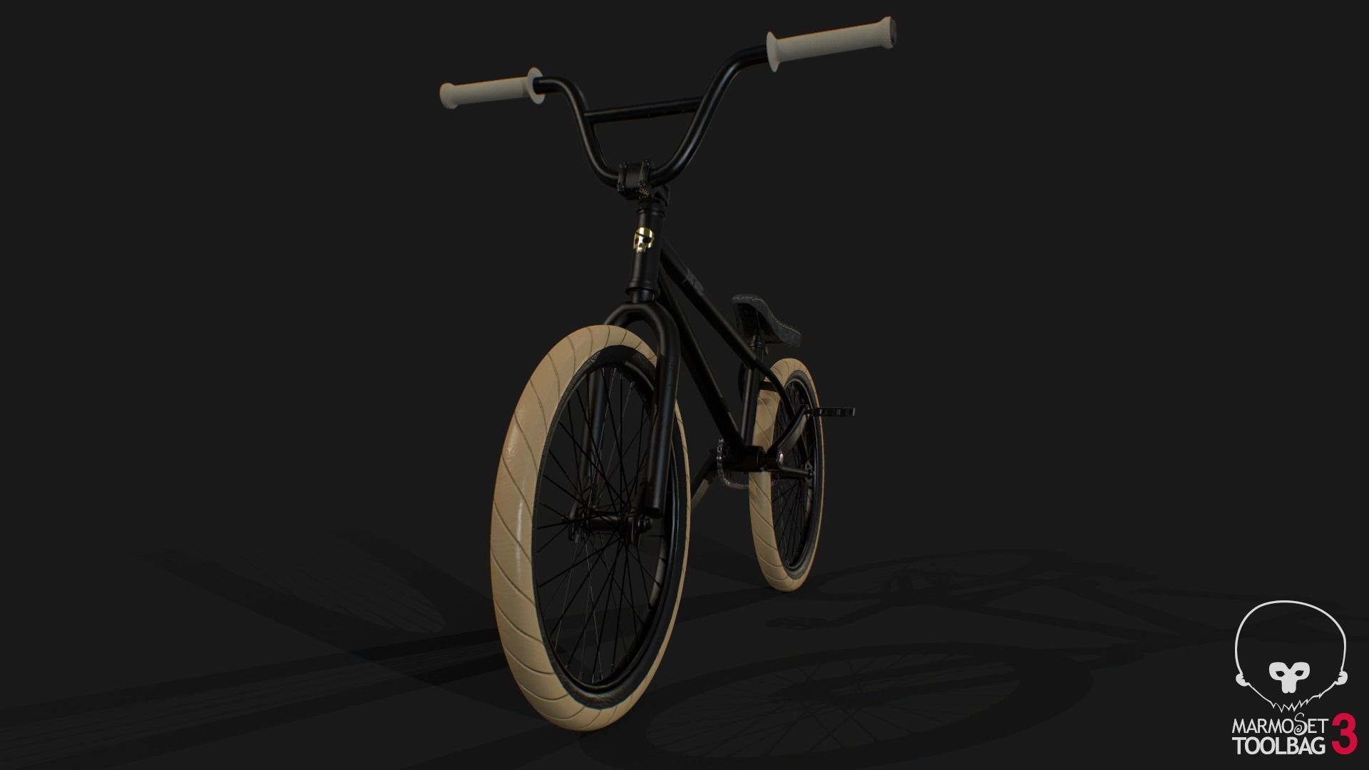 BMX stunt bike 3D model_5