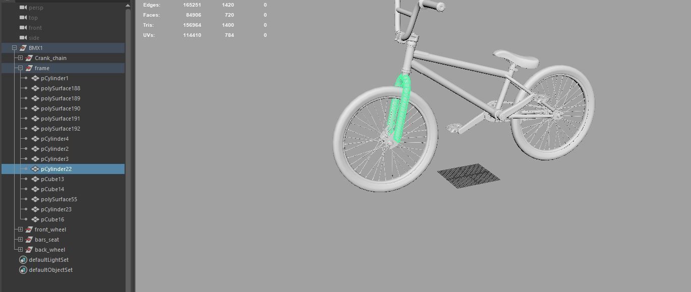 BMX stunt bike 3D model_9