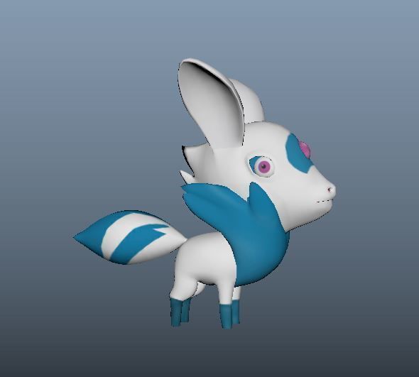 Stylized Character  Low-poly 3D model_3