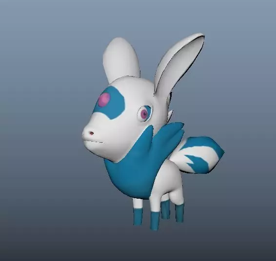 Stylized Character  Low-poly 3D model_0