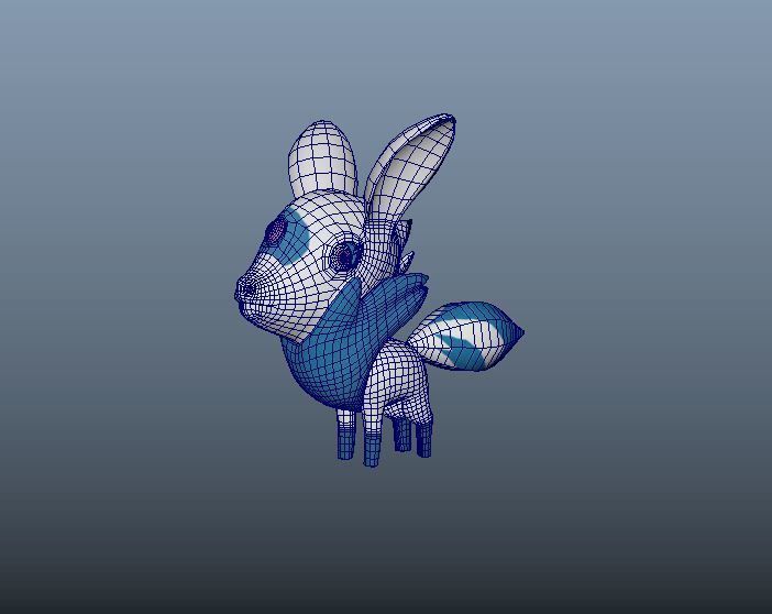 Stylized Character  Low-poly 3D model_4