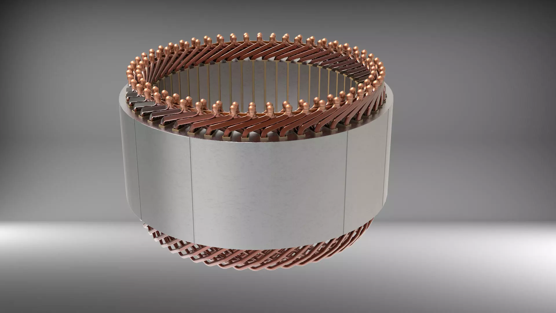 Hairpin winding 3D model_0