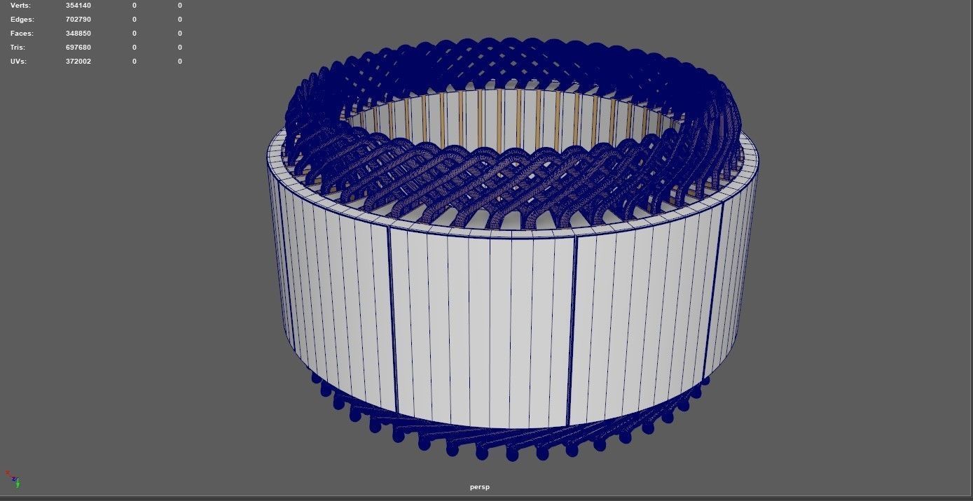 Hairpin winding 3D model_5