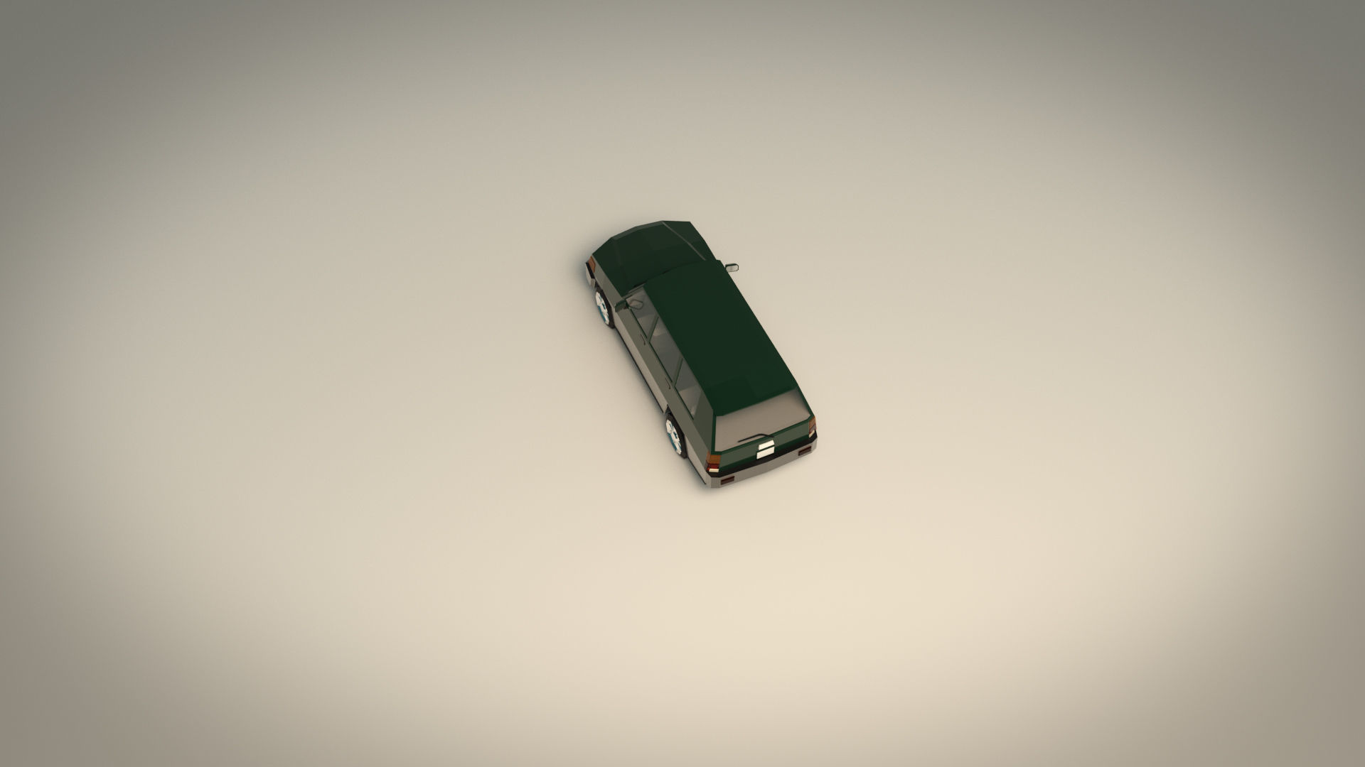 Low Poly SUV 01 Low-poly 3D model_5