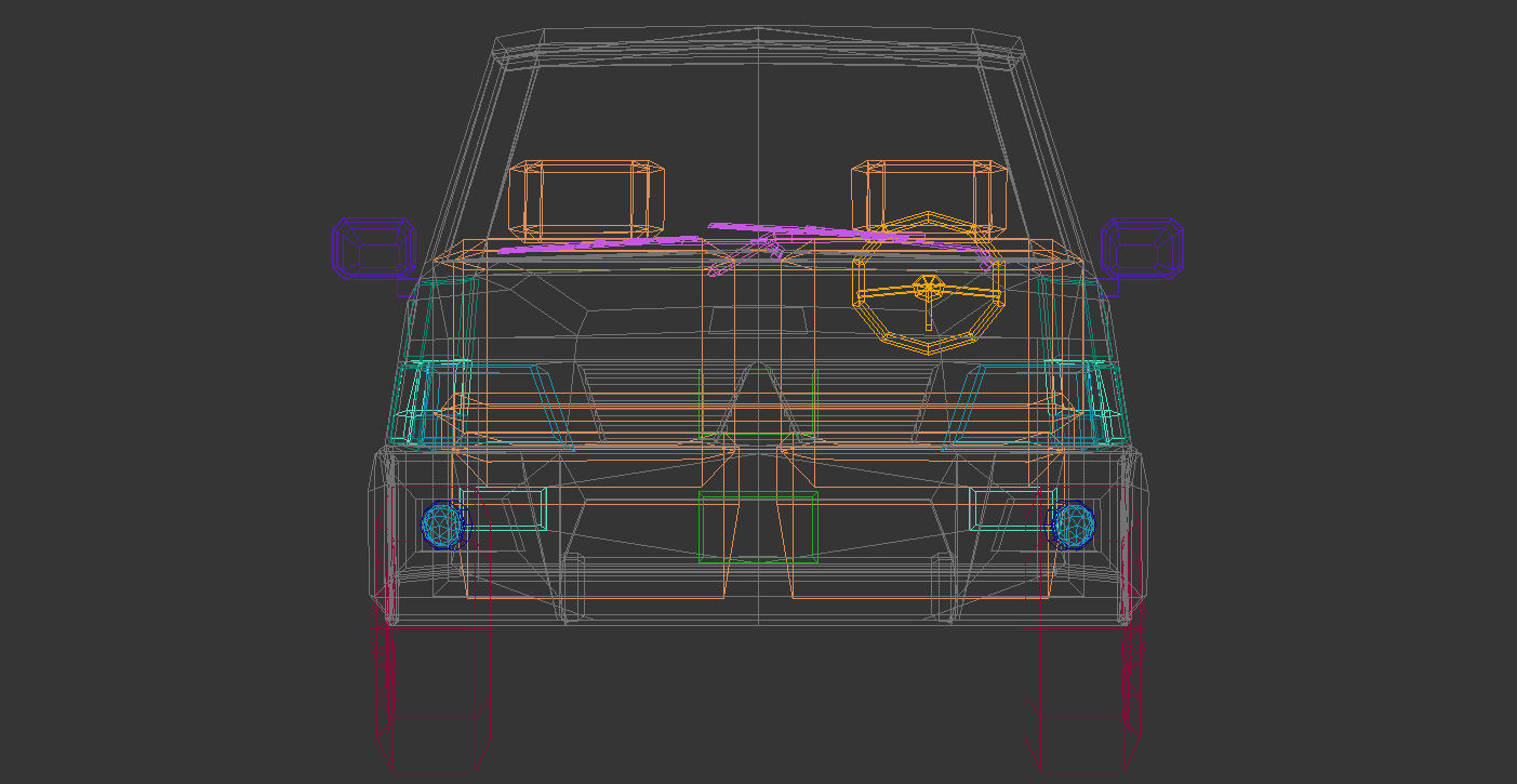 Low Poly SUV 01 Low-poly 3D model_15