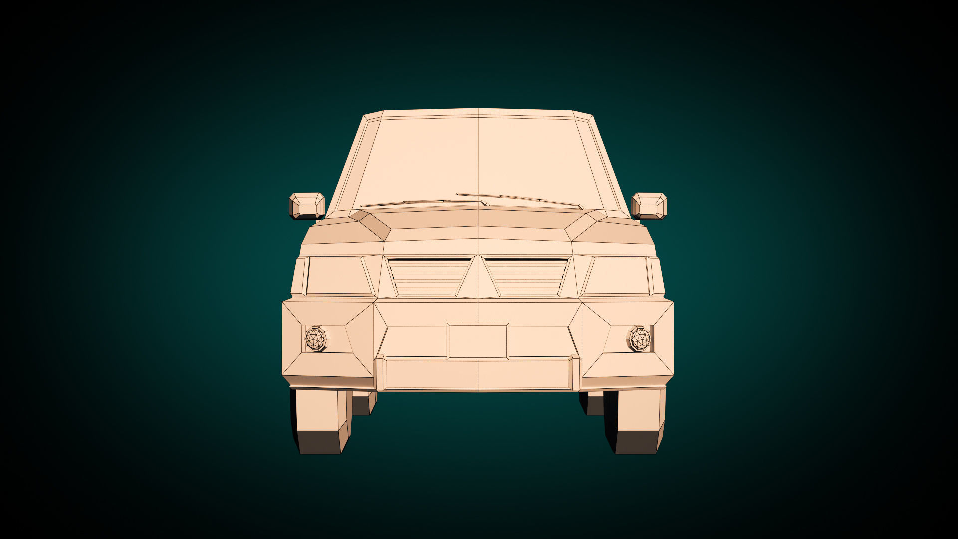 Low Poly SUV 01 Low-poly 3D model_10