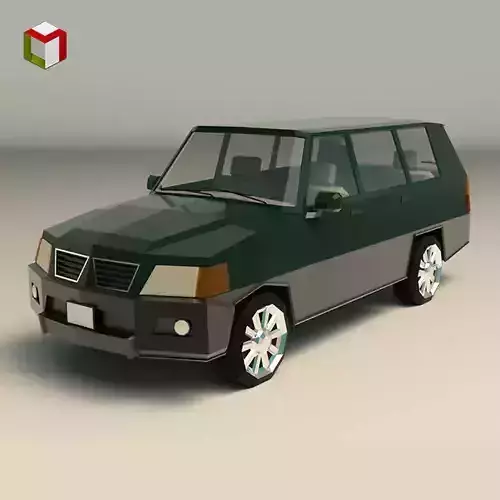 Low Poly SUV 01 Low-poly 3D model
