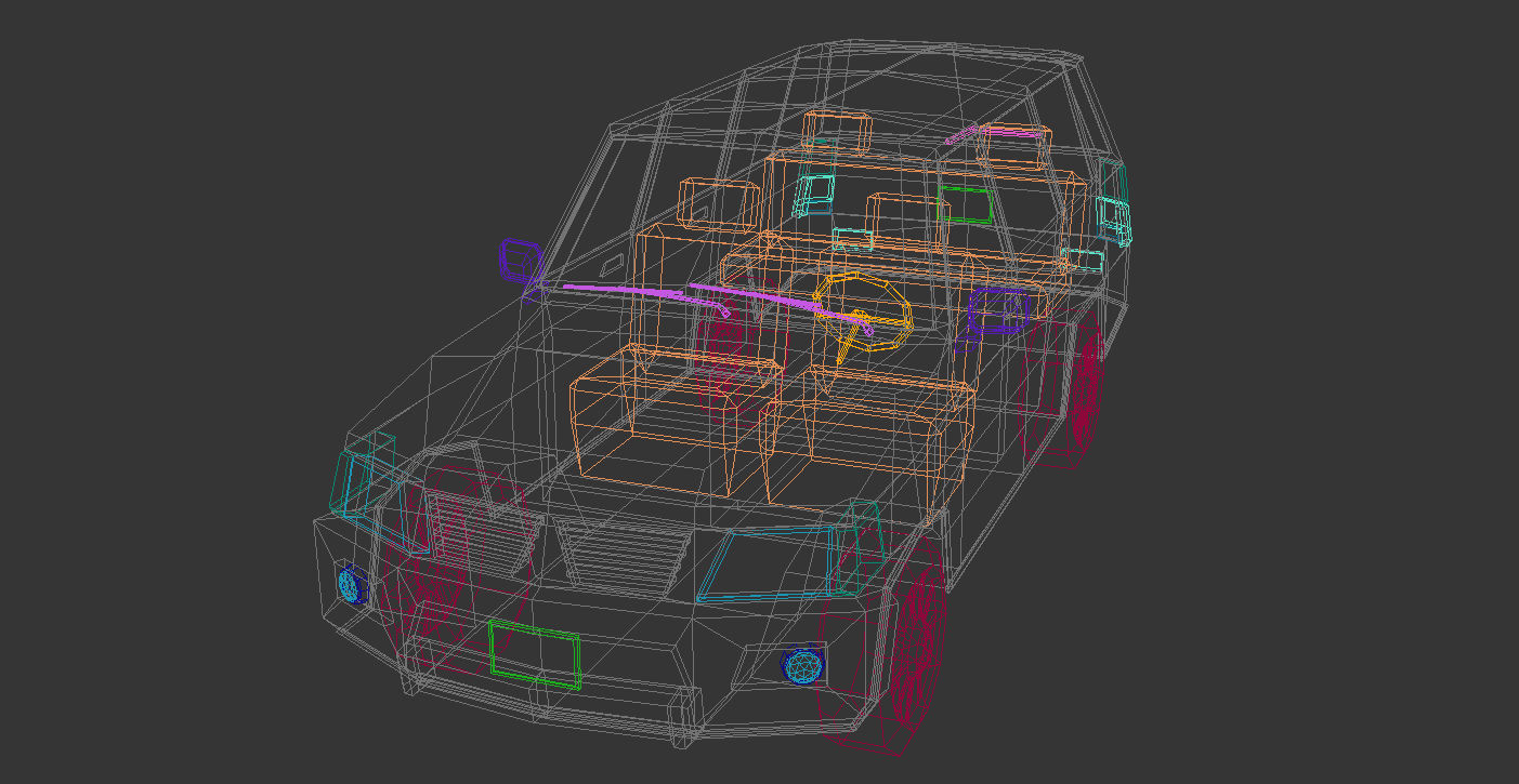 Low Poly SUV 01 Low-poly 3D model_14