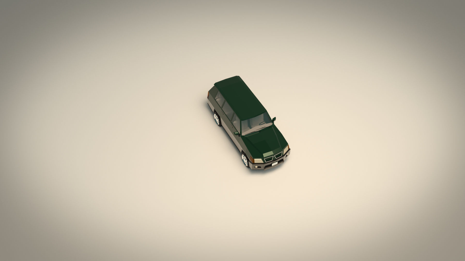 Low Poly SUV 01 Low-poly 3D model_6