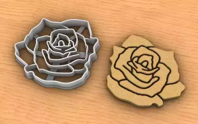 Rose cookie cutter v2
