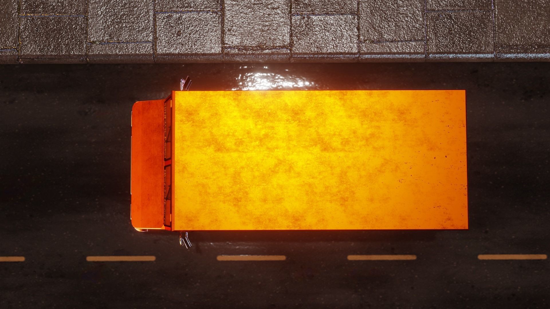 Old Rusty Van Low-poly 3D model_11