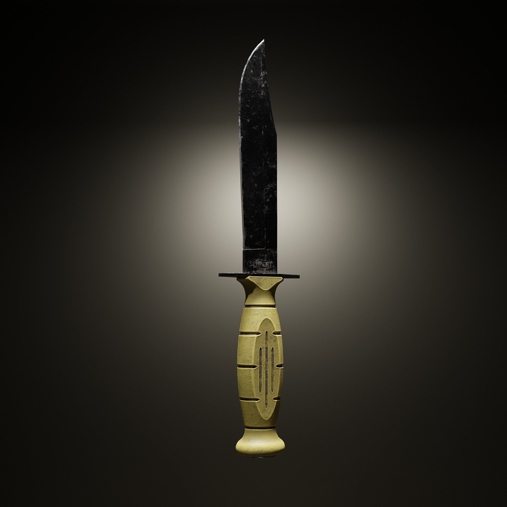 Kife 3d model Low-poly 3D model_1