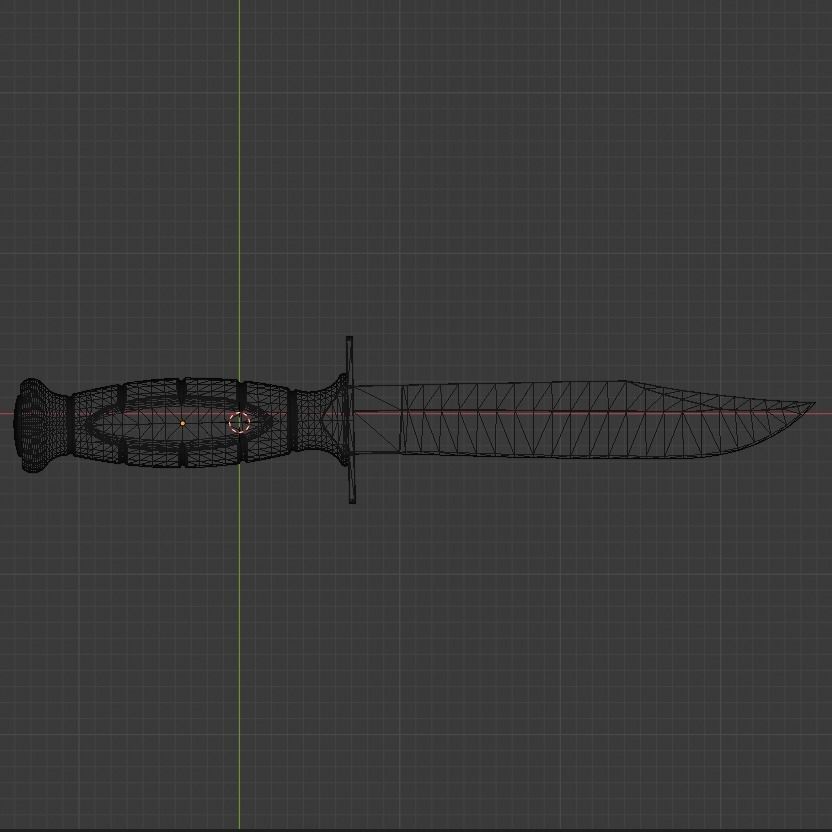 Kife 3d model Low-poly 3D model_6