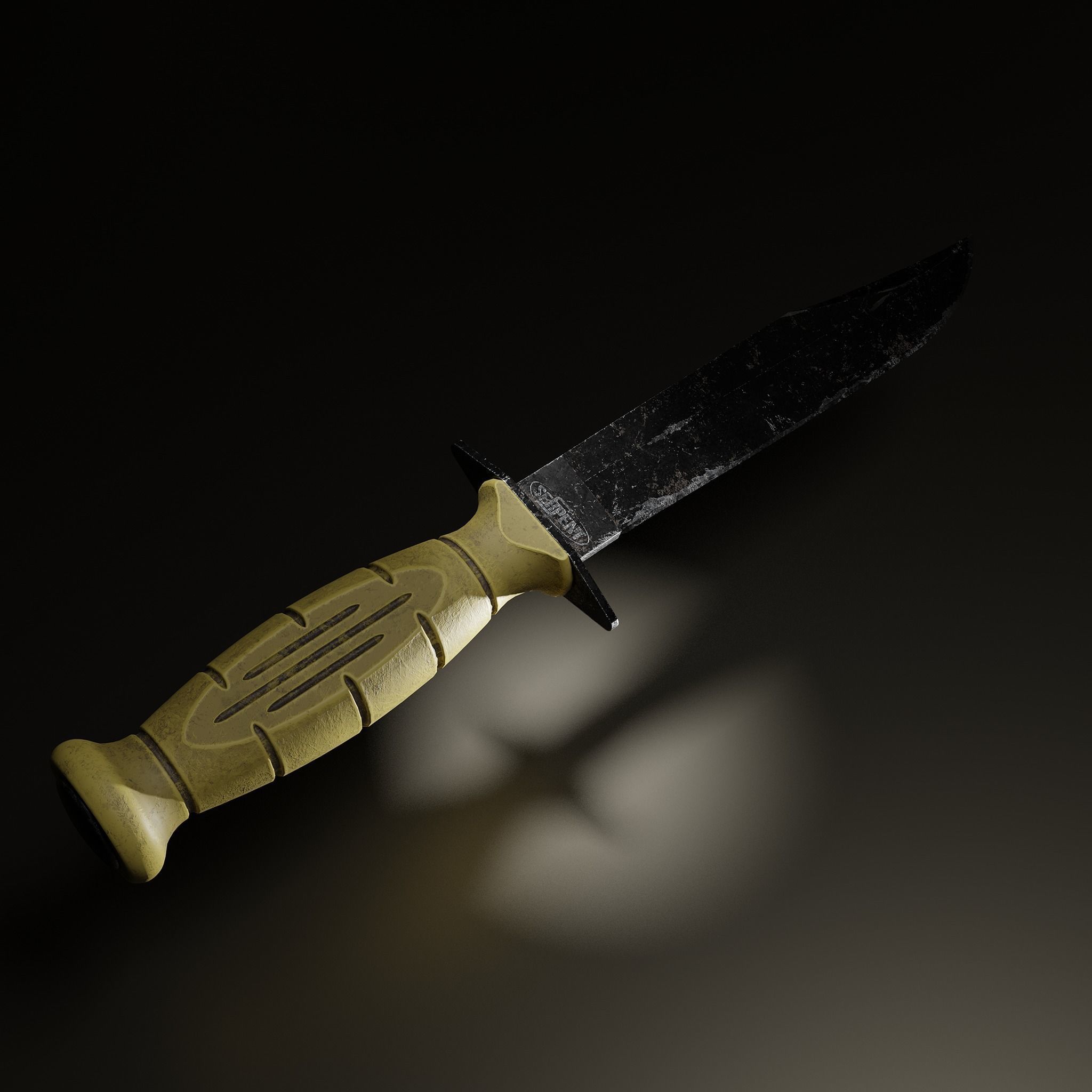 Kife 3d model Low-poly 3D model_3