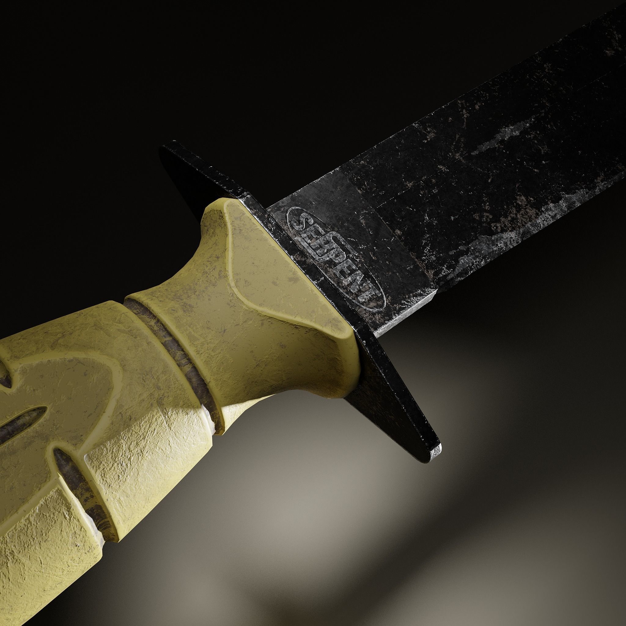 Kife 3d model Low-poly 3D model_4