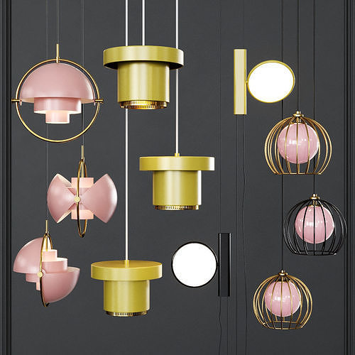 Pendant set 020 3D model