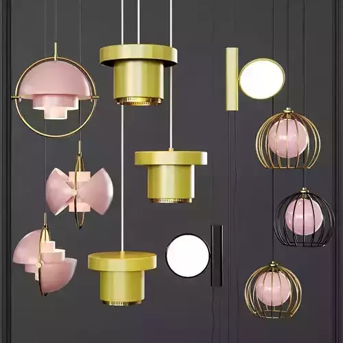 Pendant set 020 3D model