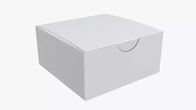 Gift box paper 01 3D model