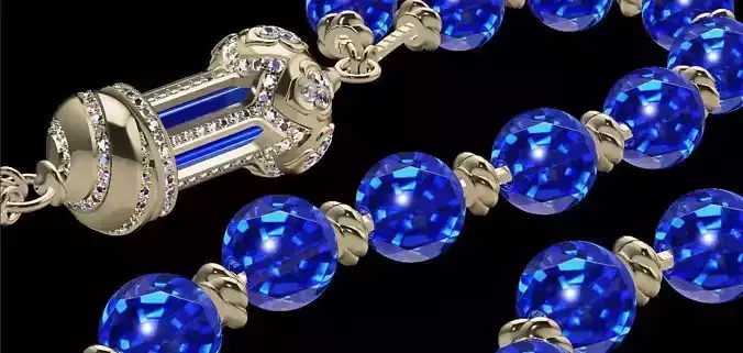  Rosary luxury Islamic prayer beads  or pedant-necklace