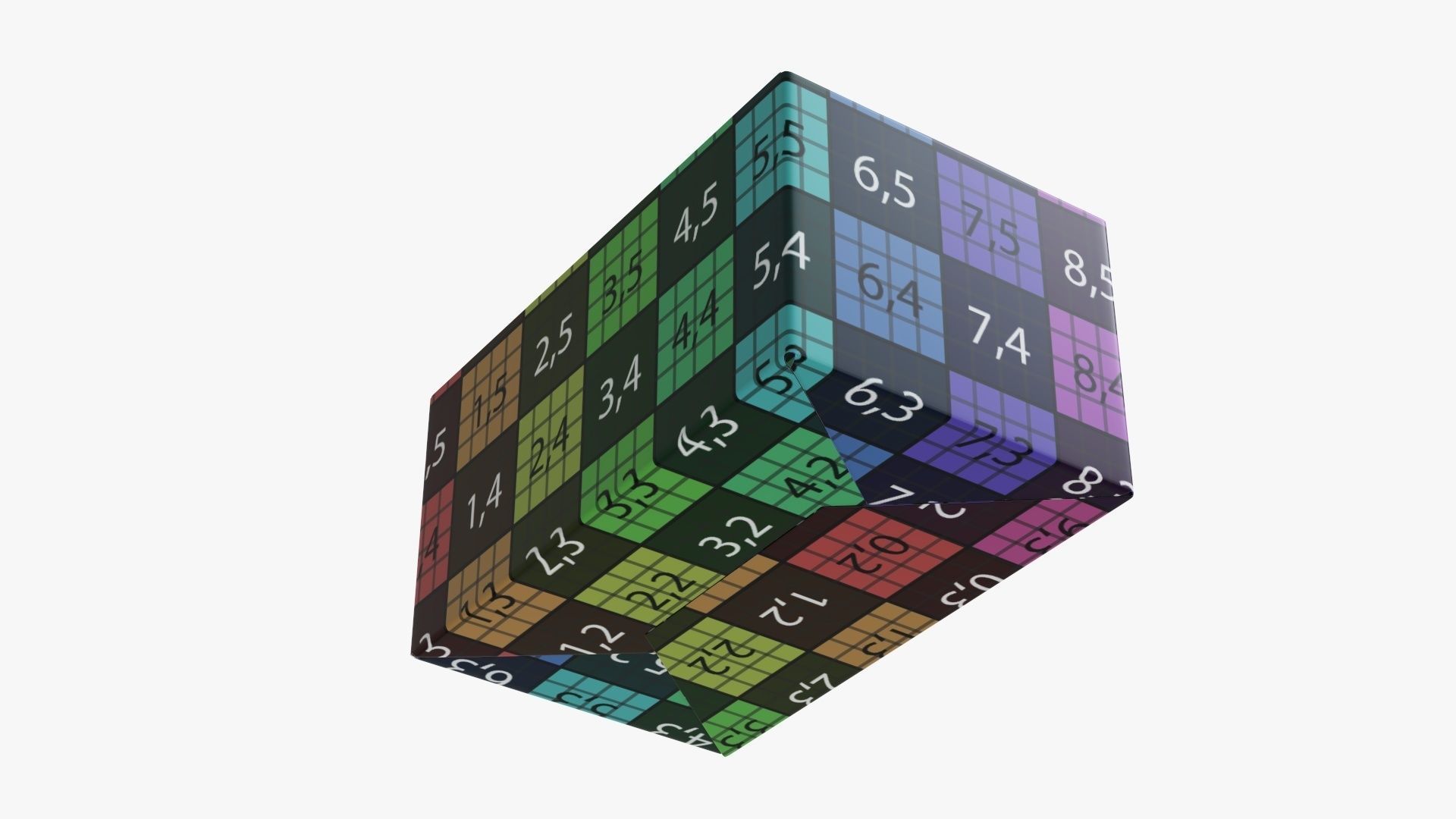 Gift box paper 02 3D model_8