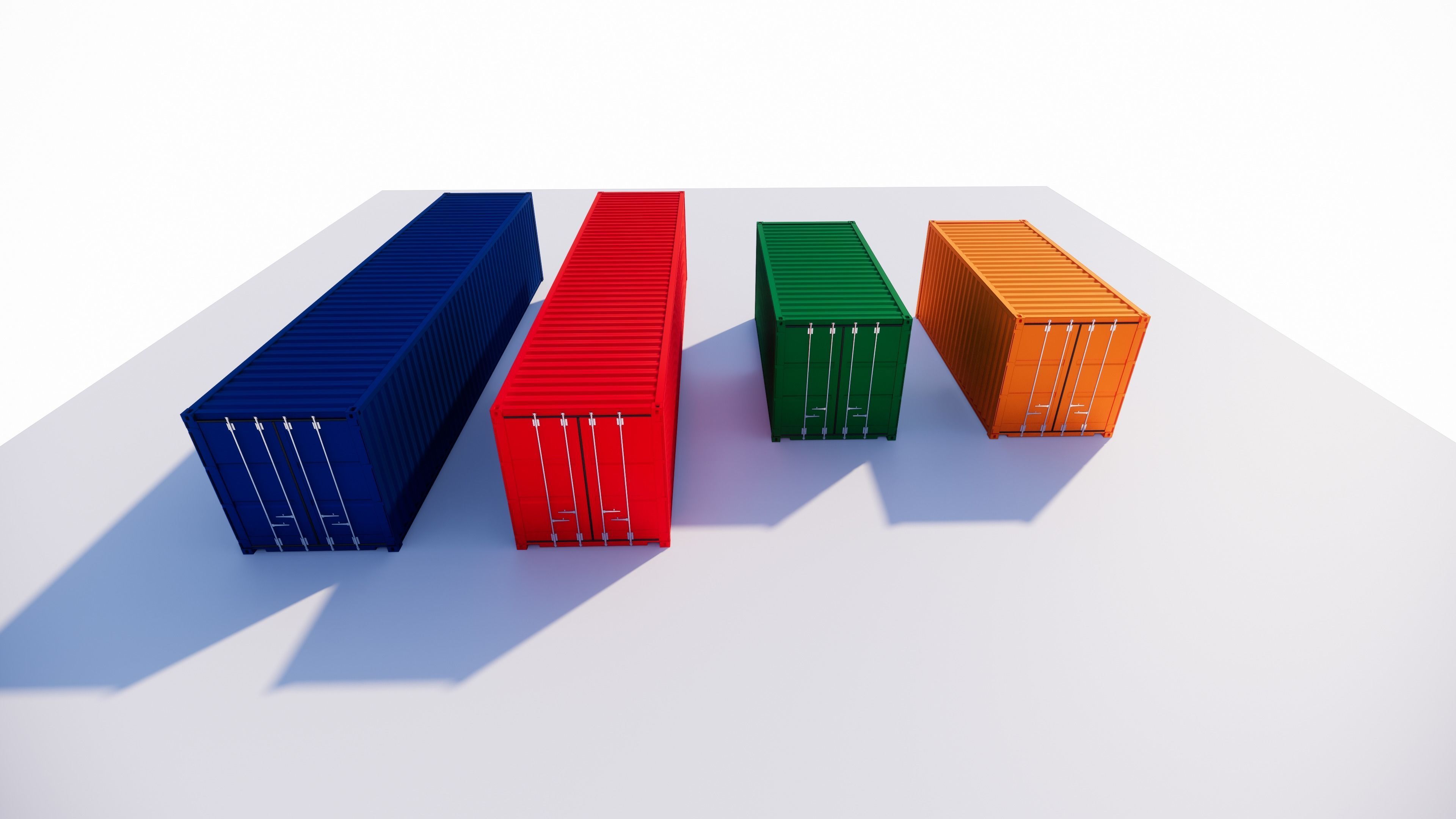 40 and 20 feet Container Model Parametrized