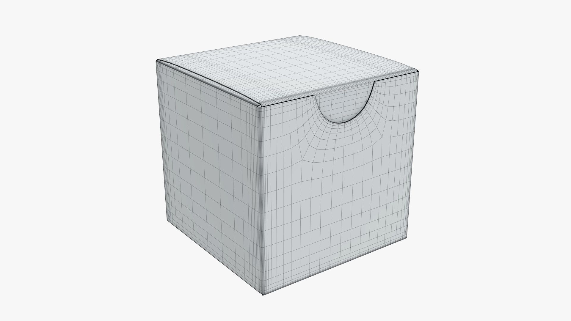 Gift box paper 03 3D model_3