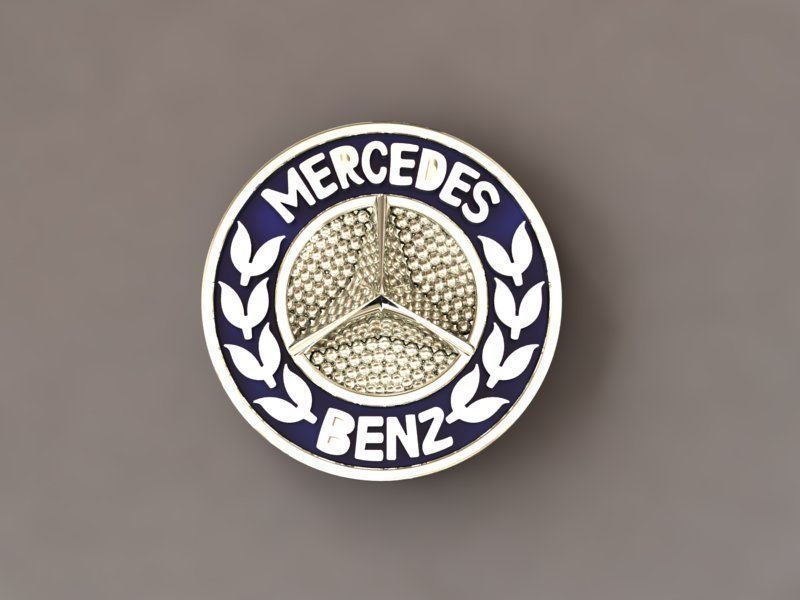 mercedes logo 3D print model_3