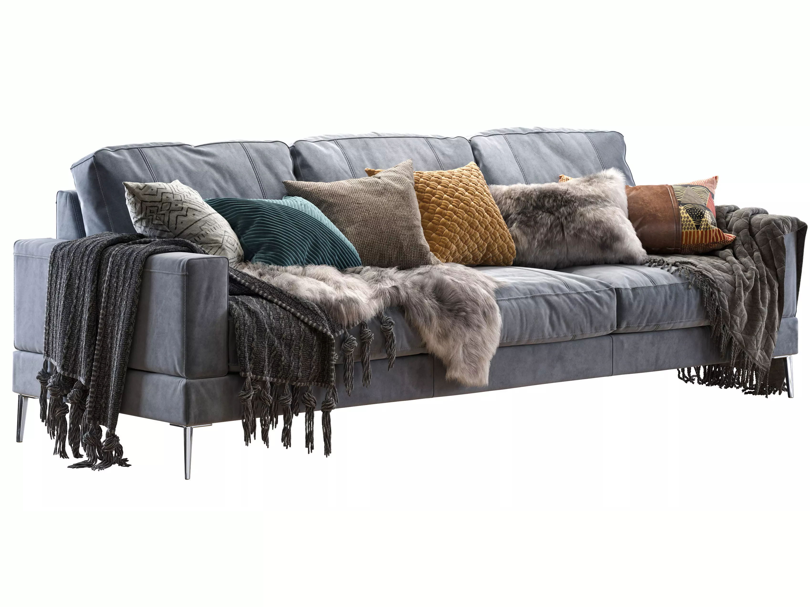 Capri sofa 258 cm 3D model_0