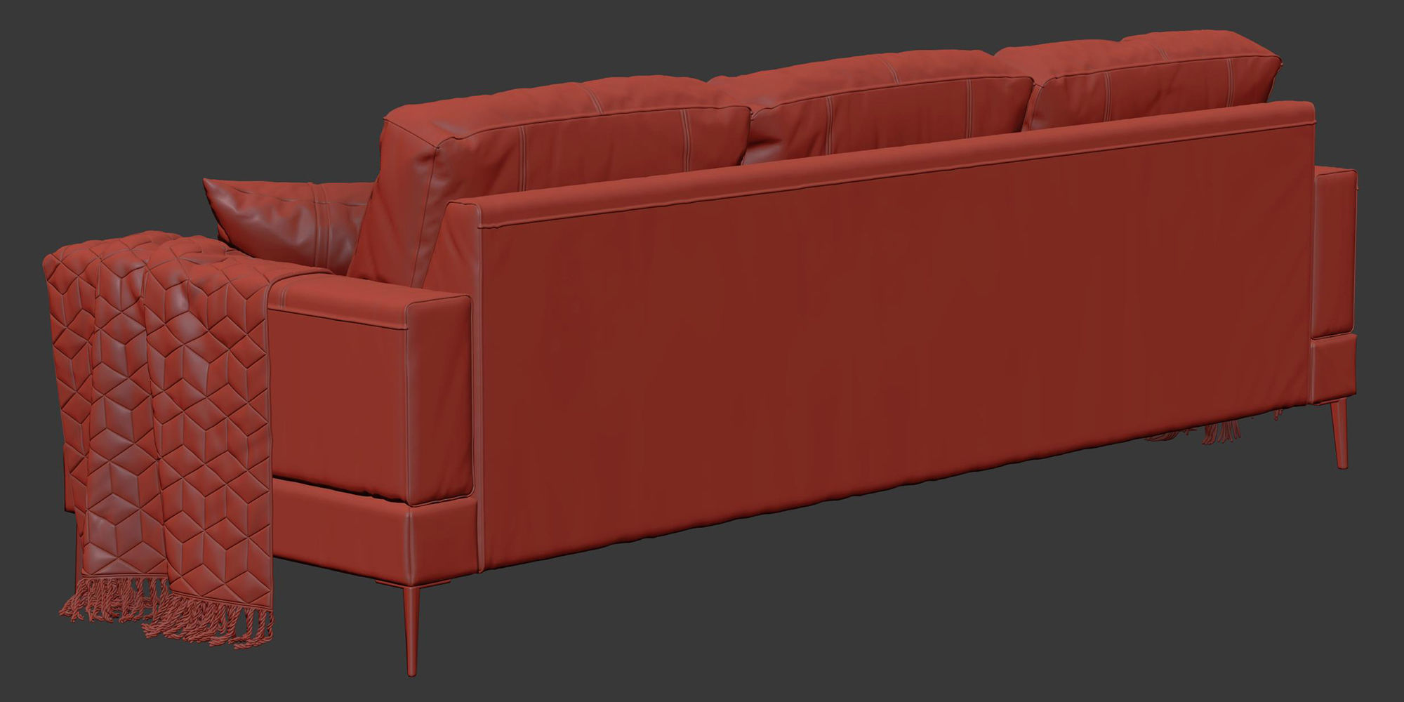 Capri sofa 258 cm 3D model_14