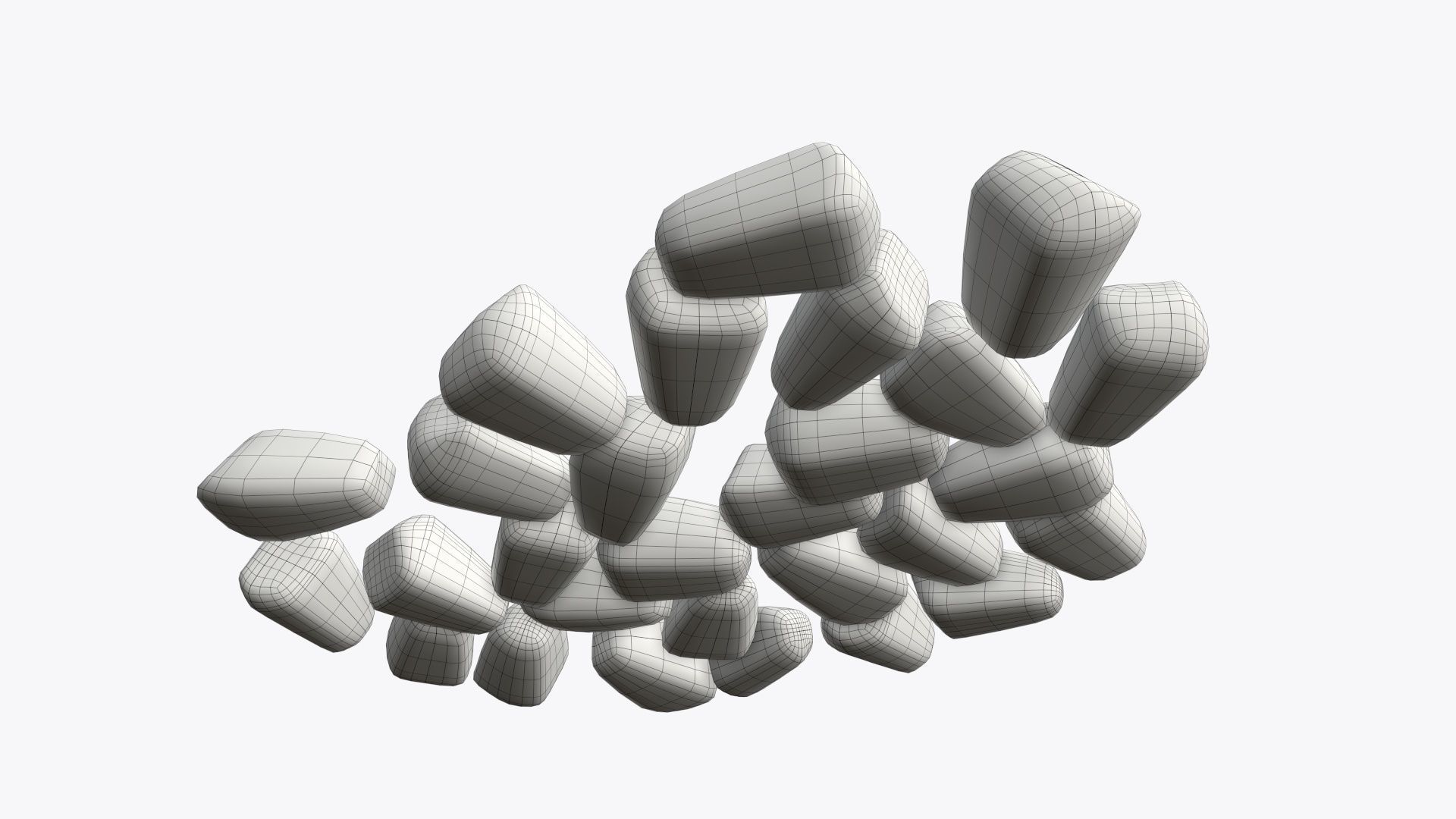 Pomegranate ripe seeds 3D model_6